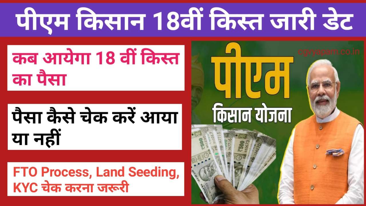 PM Kisan Yojana Ke 18th Kist Jari