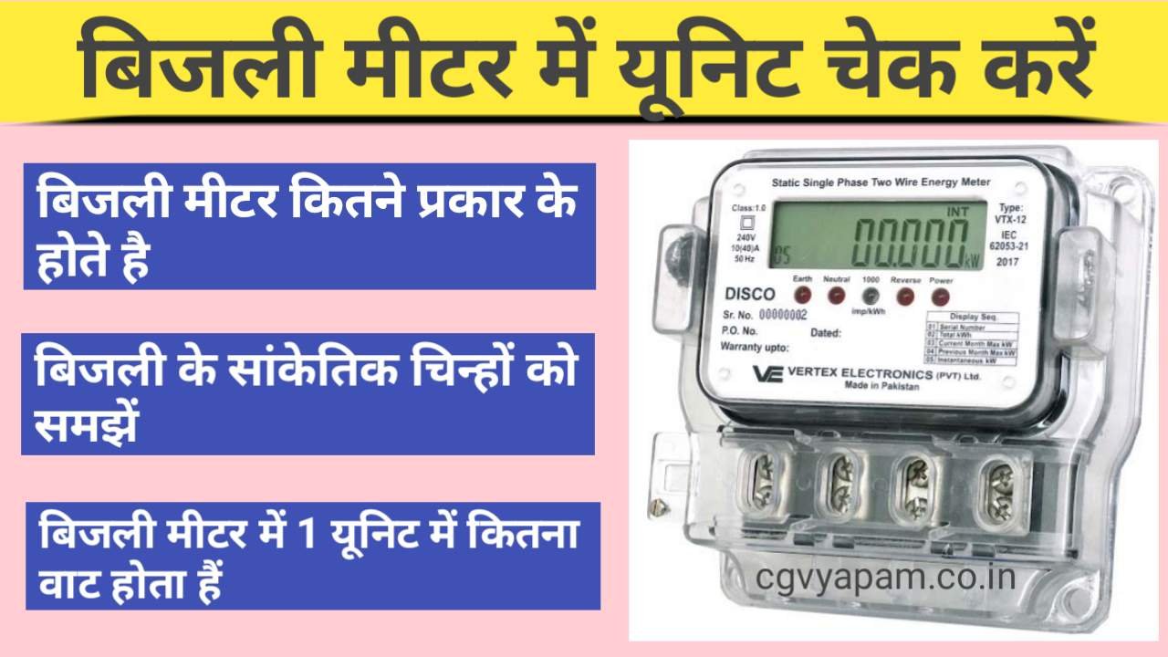 Bijli Meter Me Unit Check Kare