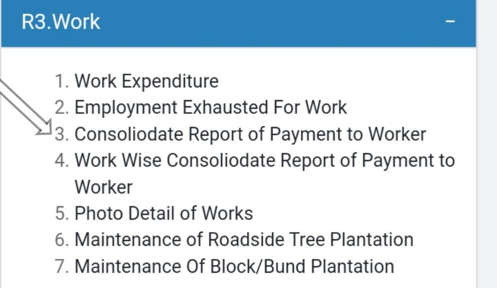 consolidate report of payment to worker