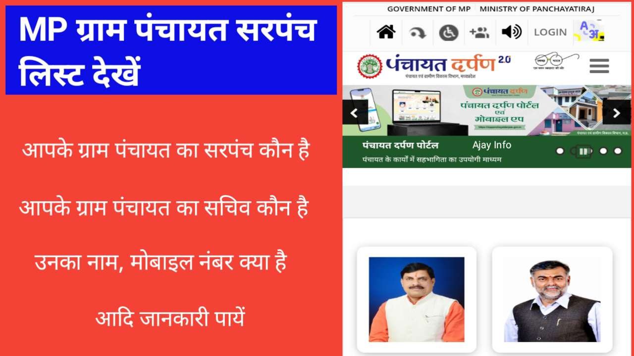 MP Gram Panchayat Sarpanch List Dekhe