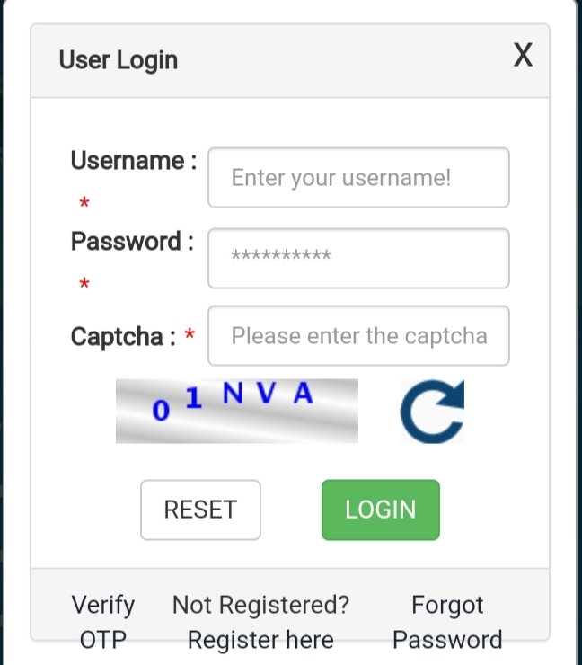 user login